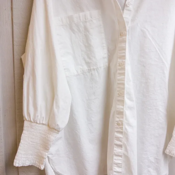 Women's White Button Up Shirt - Image 2
