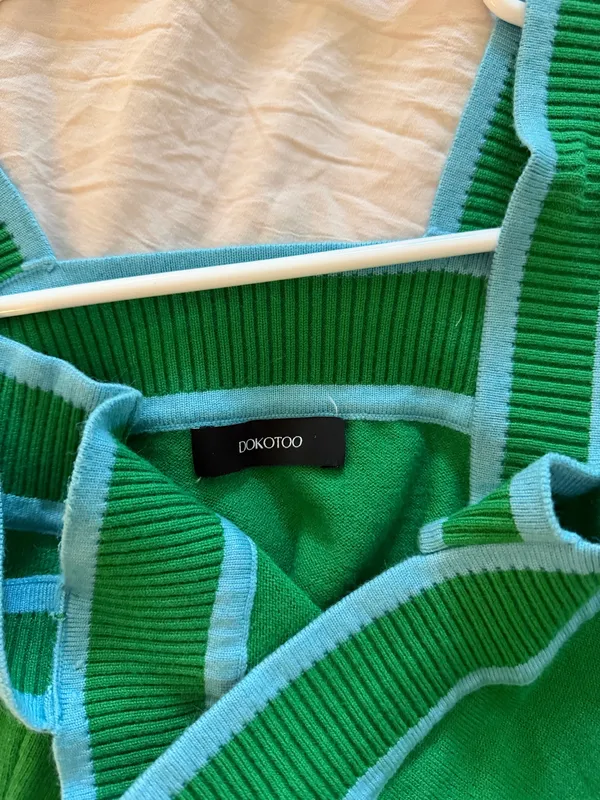 Dokotoo Green and Blue Knit Top - Image 3