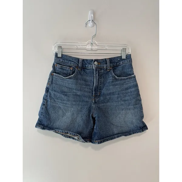 Madewell The Perfect Vintage Mid-Length Jean Short in Irmo Wash Comfort Stretch - Image 2