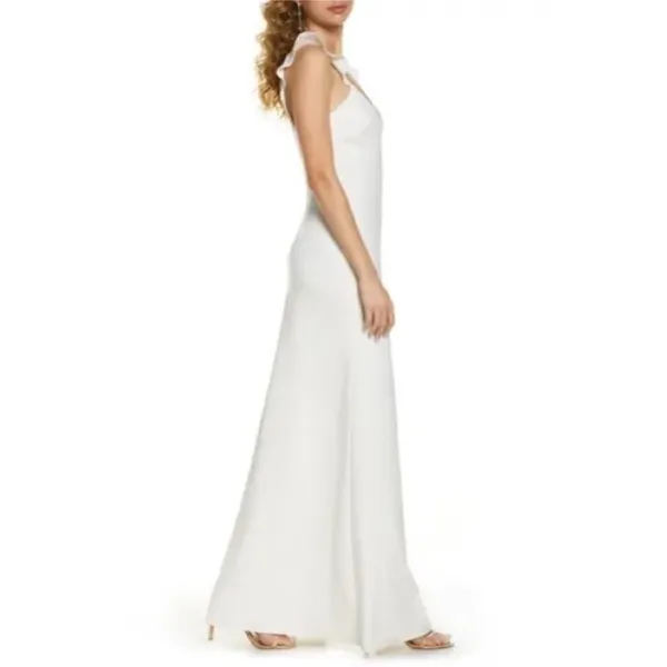 WAYF The Mina‎ Ruffle Strap Gown NWOT Med - Image 9