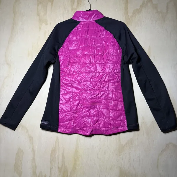 Calvin Klein Performance Jacket‎ Women’s XL Pink Black Quilted Full Zip - Image 9