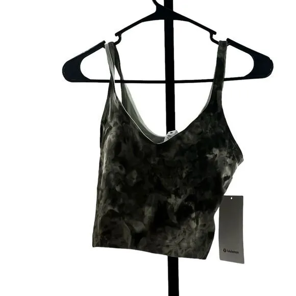 Lululemon Women’s 6 Align Tank‎ Top Diamond Dye Light Sage Army Green Olive New - Image 10