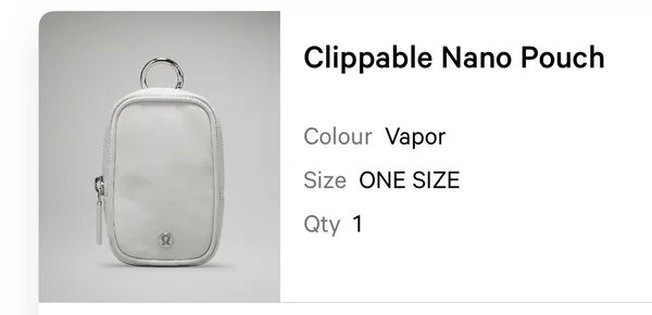 Lululemon Clippable Nano Pouch - Image 5