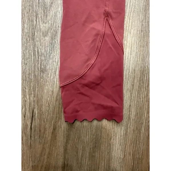 Lululemon‎ Align HR Crop 23" Scalloped Leggings Womens 0 Mulled Wine Lw6bz4s - Image 4