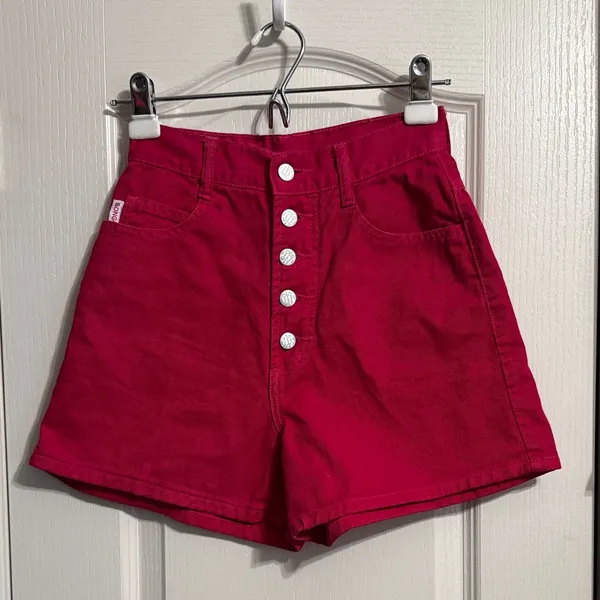 💙💖Vintage 90s Bongo Pink High Waisted Denim‎ Mom Shorts - Image 2
