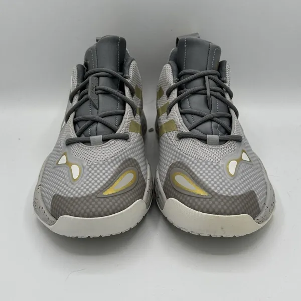 Adidas Exhibit A Candace Parker Womens Basketball‎ Shoes Sz 8.5 Gray Gold GY0992 - Image 3