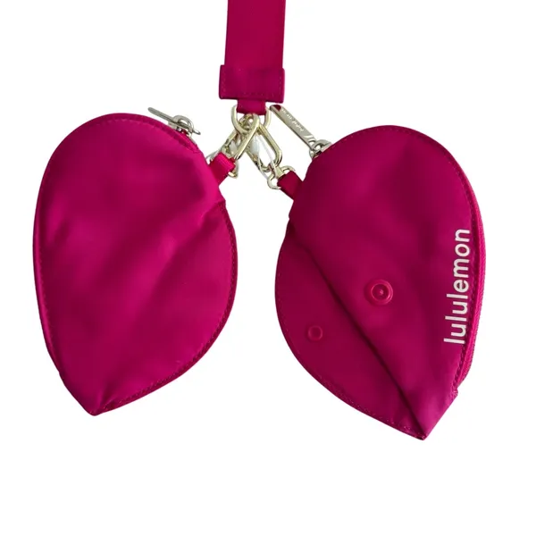Lululemon Dual Pouch Wristlet Heart Passionate / Passionate / Gold - Image 9