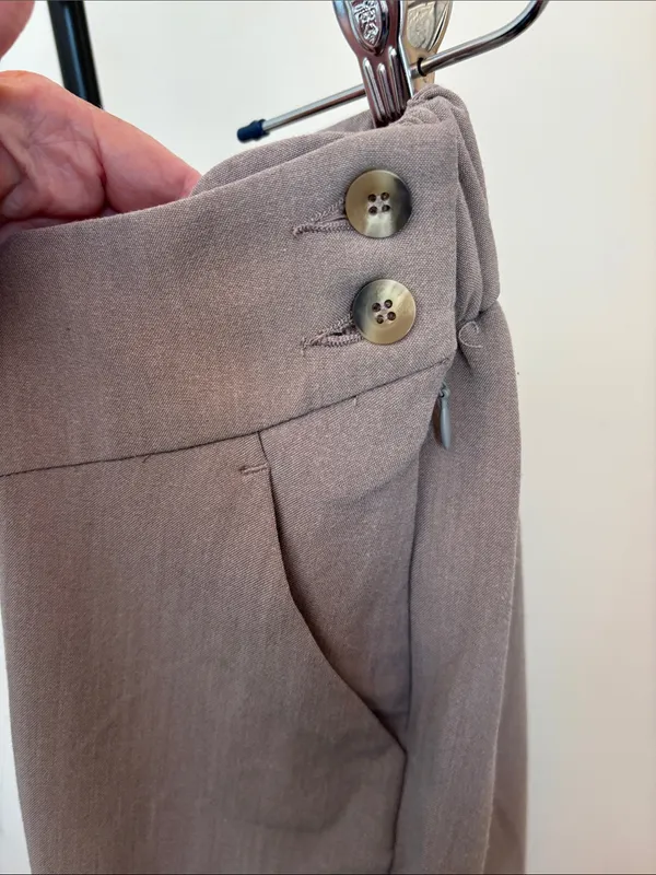 Motherhood Beige Straight-Leg Maternity Capris - Image 4