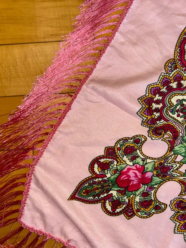 Pink floral wrap - Image 7