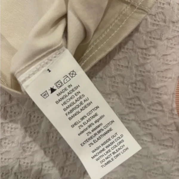 Michael Kors Women's Cream Cropped Button-Front Tank Top size‎ Small - Image 7