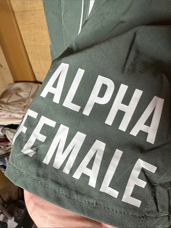 Traneing Alpha Female 2-in-1 Athletic Running Shorts Green Size Medium - Image 7