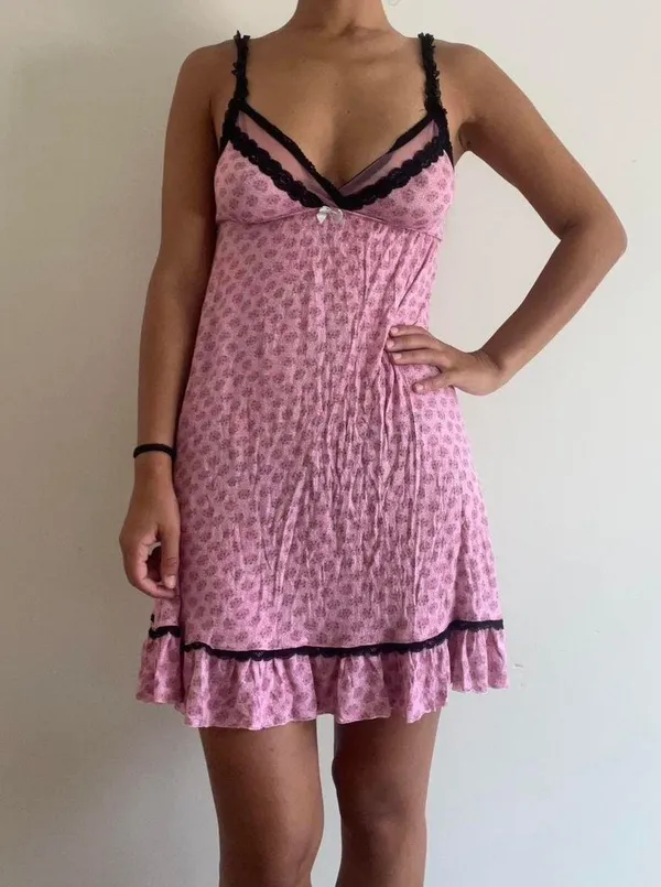 Kensie Pink Y2K Slip Dress - Image 2