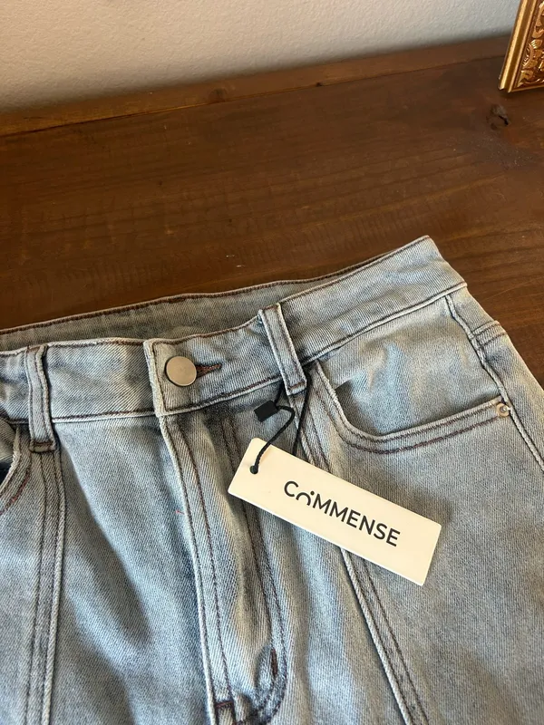 Commence Pintuck  flare jeans Small NW - Image 5