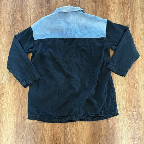 Levis Oversized Cowgirl Mix Up Two Tone Denim Chore Jacket Womens‎ S western - Image 11