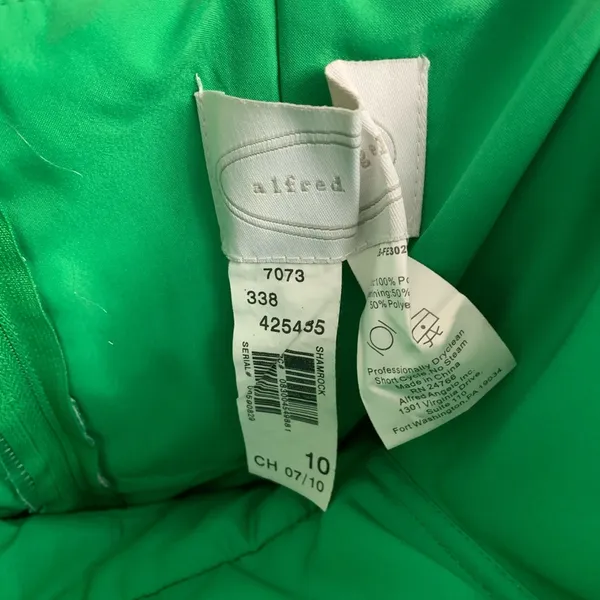 Alfred Angelo green dress - Image 4