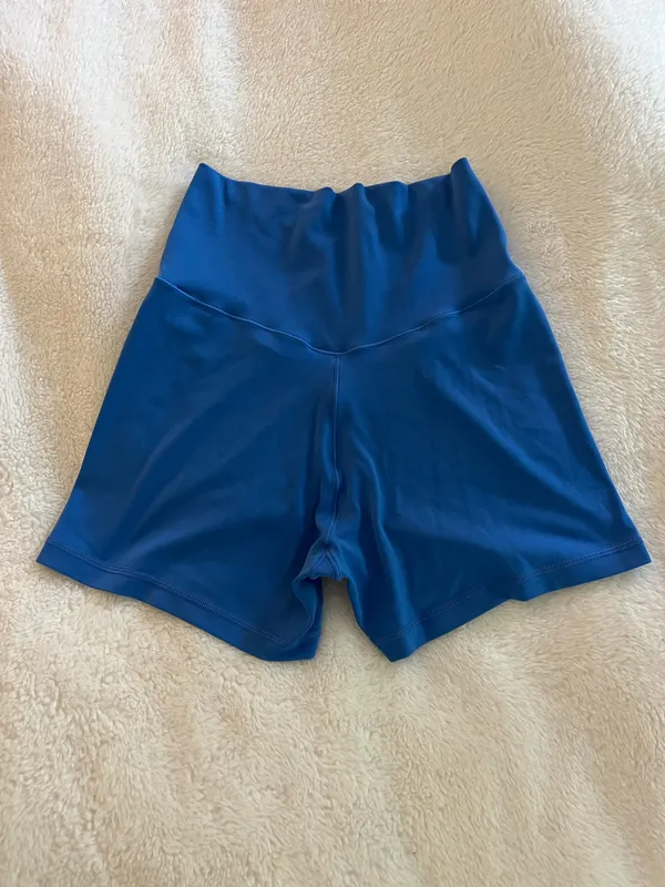 Aerie OFFLINE Blue Biker Crossover Shorts - Image 3