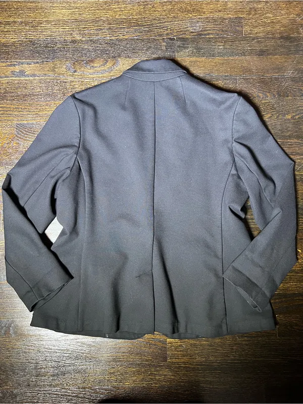 Old Navy Classic Ponte Knit Blazer Black XL - Image 6