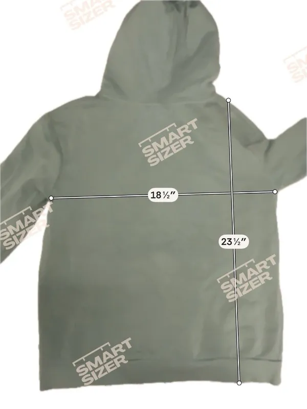 Brave Soul London Medium Sage Green Pullover Hoodie Pockets Long Sleeve Drawstri - Image 3