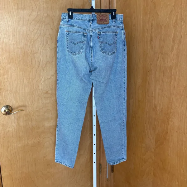 Levi VtG 90s 550‎ Jeans Light Wash Relaxed Fit Denim Women's Size 12 Medium - Image 2