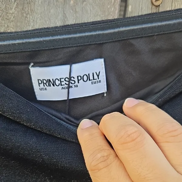 Nwt Princess Polly Black Strapless Dress Size 6 - Image 2