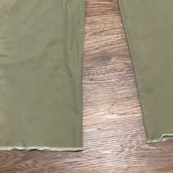 Miss Love Wide Leg High Waist Stretchy Pants Olive Green Size Large - Image 4