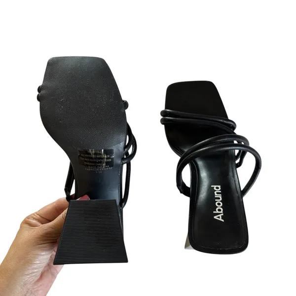 Abound Women's Austry Tubular Strappy Block Heel Black Platform Sandals Size 5.5 - Image 6