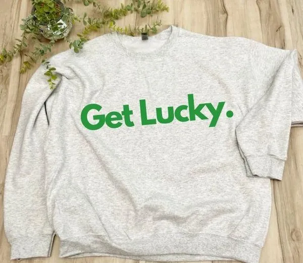 Boutique New / Get Lucky Sweatshirt - Custom - Image 3