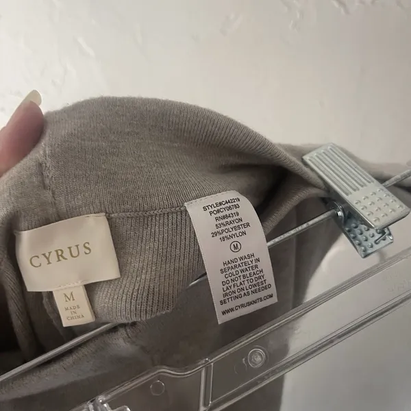 Cyrus Women's Size Medium Grey Soft Knit Loungewear Minimalist‎ Pull On Pants - Image 6