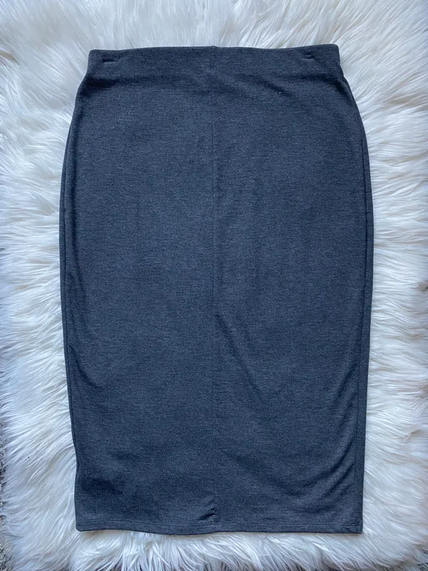 High Waist Jersey Pencil Skirt - Image 8
