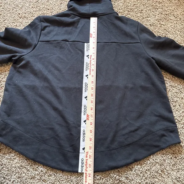 Adidas Women's Sport 2 Street Pullover Turtle Neck Sweatshirt Black Size XL NWT - Image 8