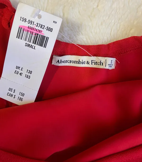 Abercrombie Red Dress - Image 3