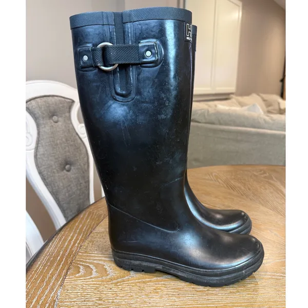 Helly Hansen W Veierland 2 Rubber Boots Black Tall Rain Boots Womens 8 - Image 2