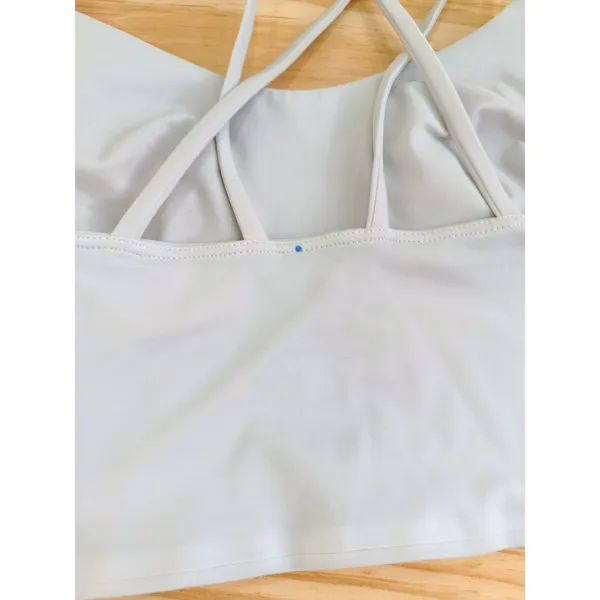 Lululemon Align Bra Gray Size S Nulu Fabric Cross Back Yoga Sports Bra - Image 7