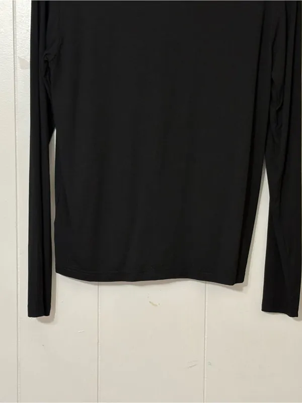 Comfrt Cloud Lounge Long Sleeve Tee Black Size XS Soft Stretch Athleisure - Image 11