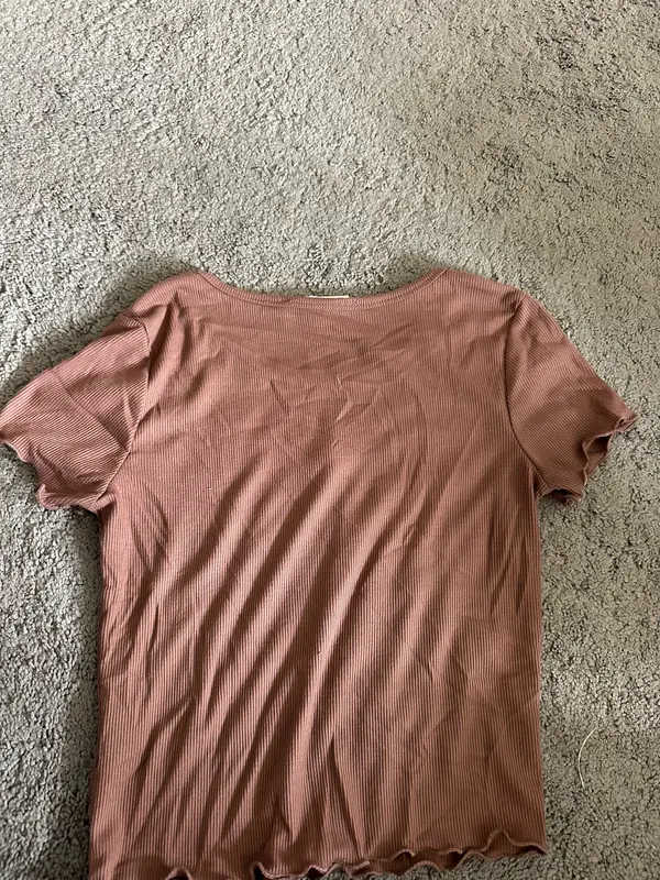 Pink Rose Brown Baby Tee - Image 2