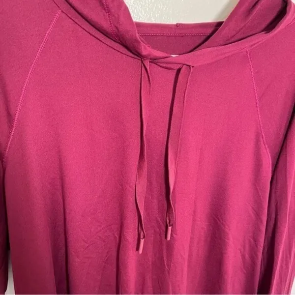 Yoga Smoga Women's Size Large Hoodie Hooded Sweatshirt Pink Berry Soft Stretch‎ - Image 3