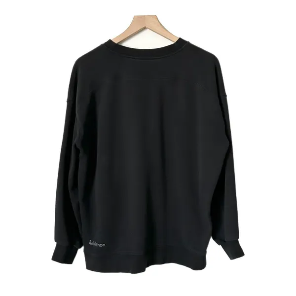 Lululemon Perfectly Oversized Crew Hawaii Pineapple Sweatshirt Black Size 8 - Image 3