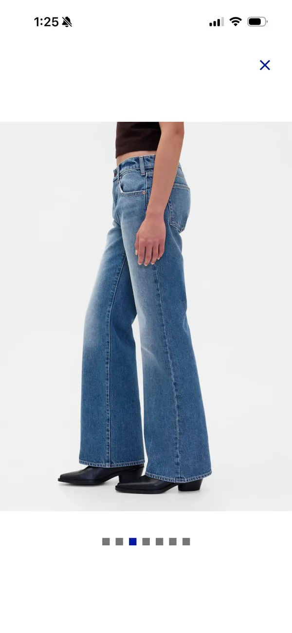 NWT GAP Midrise Wide Leg Rigid Jeans - Image 3