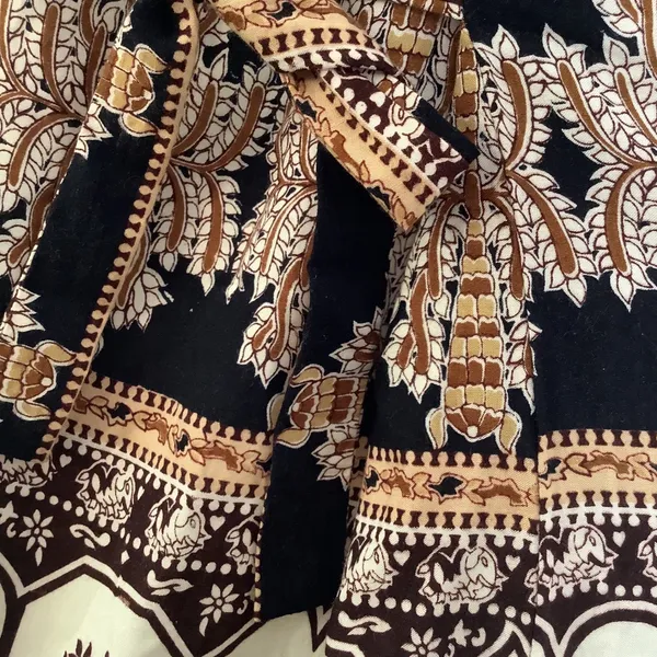 Earthy Elephant Artsy Bohemian Boho Chic Lightweight Casual Summer‎ Slip Dress M - Image 6