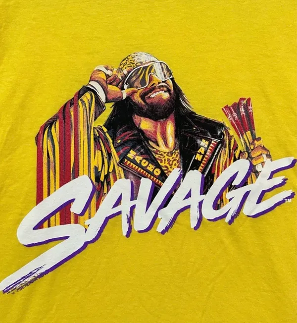 Macho Man Randy Savage Slim Jim Graphic Shirt - Image 2