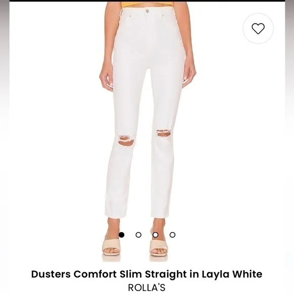 Rolla’s Dusters High rise slim straight Layla white‎ 27 - Image 2