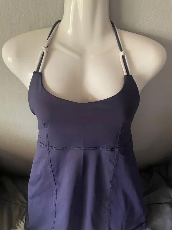 Lululemon Women’s Tank Halter Backless Purple Swim Suit - Image 6
