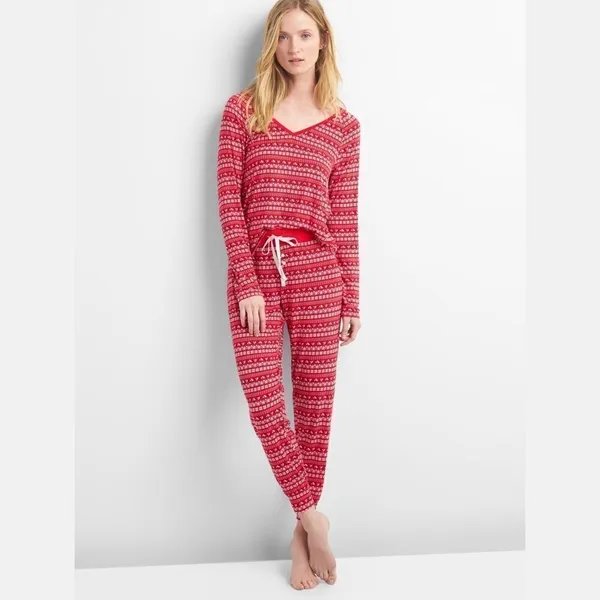 ✨ HP✨Print modal V-neck sleep tee✨ - Image 2