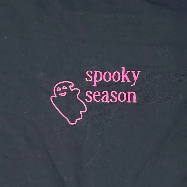 Time and Tru Spooky Season Ghost Crewneck Sweatshirt Women’s Small - Image 3