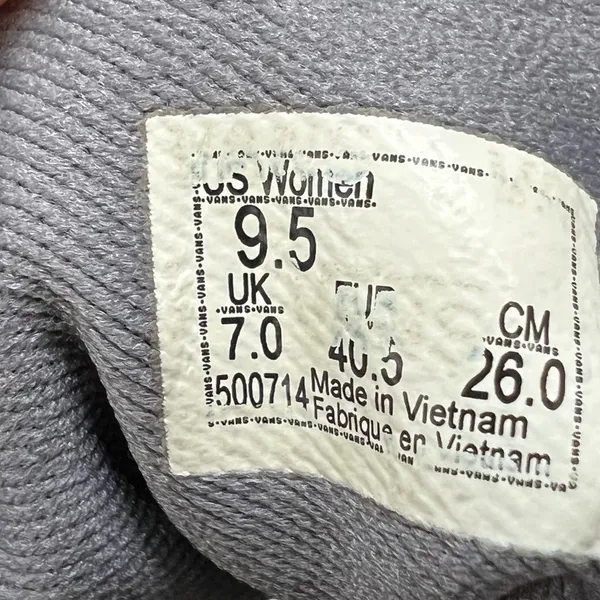 Vans Ward Low Top Grey Speckled Jersey Skate Shoes Women's - Size 9.5 Sneakers - Image 8