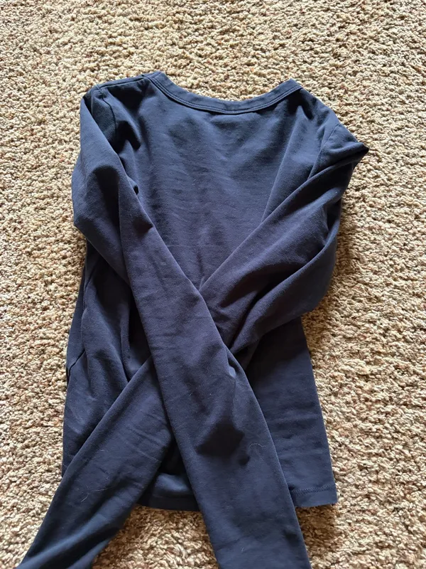Navy H&M Long Sleeve Top - Image 5