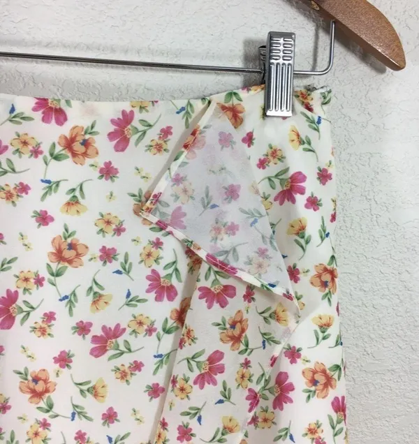 LF NWT | Lost + Wander floral ruffle midi skirt - Image 3