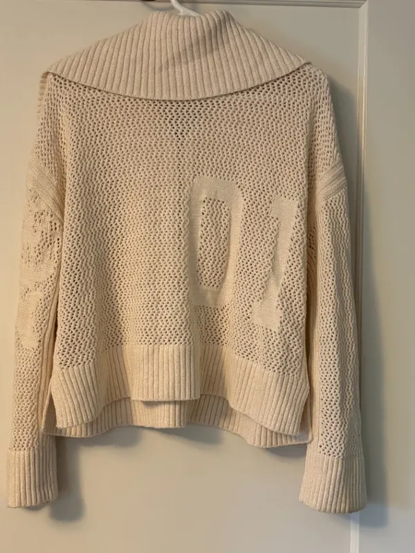 Anthropologie daily practice Half-Zip Oversized Pullover Sweater size medium - Image 8