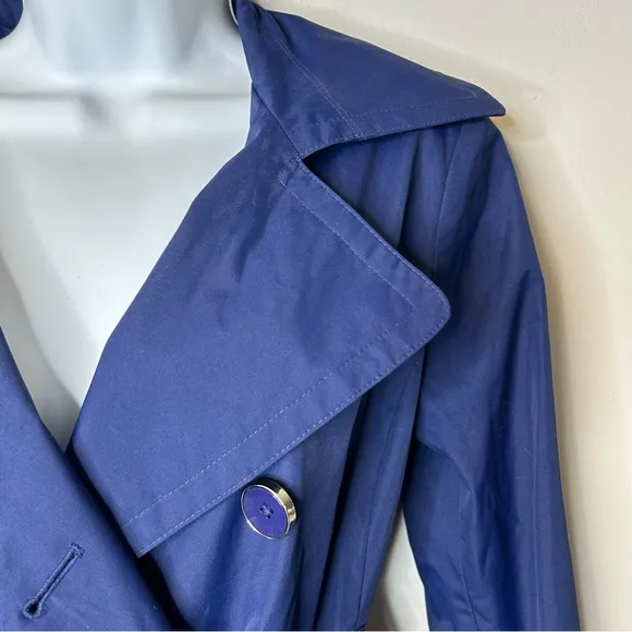 London Fog‎ Blue Belted Jacket Size S - Image 6