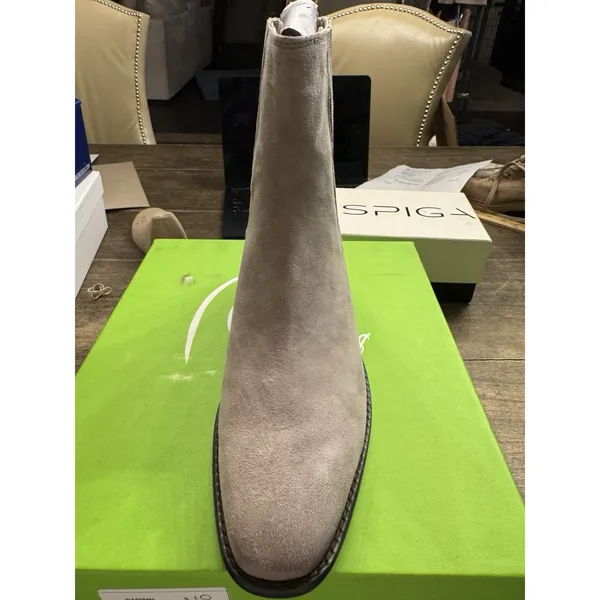 Sam Edelman Women Putty Suede Bronson Pull On Ankle Booties NIB Size 11 - Image 4